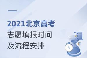 2021北京高考志愿填報時間及流程安排
