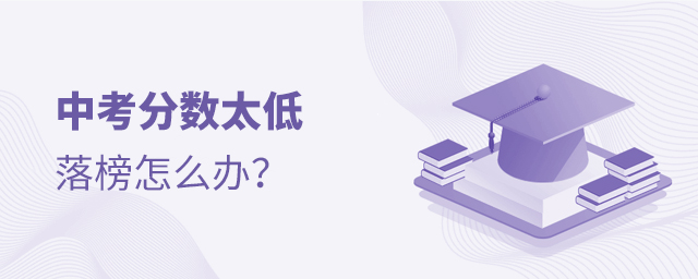 中考分數(shù)太低落榜怎么辦