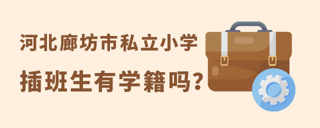 河北廊坊市私立小學插班生學籍