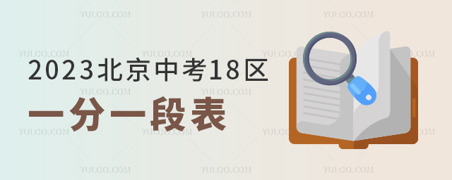 2023年北京中考一分一段