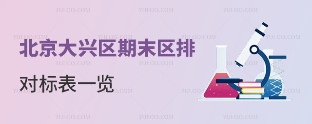 北京大興區(qū)期末區(qū)排對(duì)標(biāo)表一覽