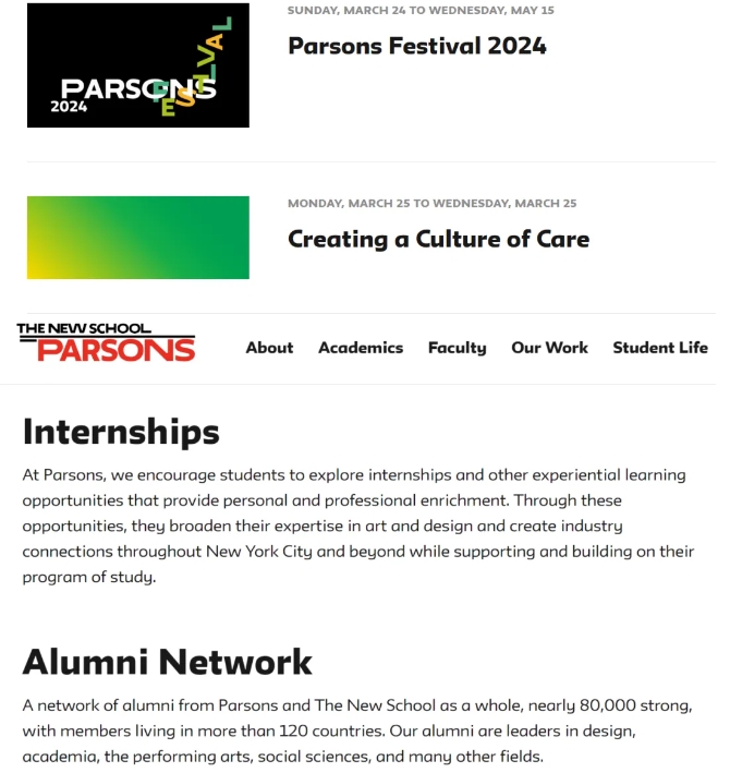 北服國際藝術高中名校特輯丨帕森斯設計學院