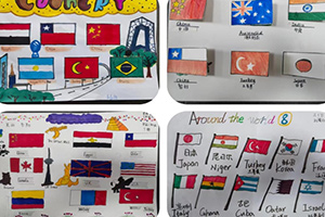 三河市燕橋?qū)W校小學(xué)開展繪國旗活動——童眼看世界，識世界之風(fēng)采