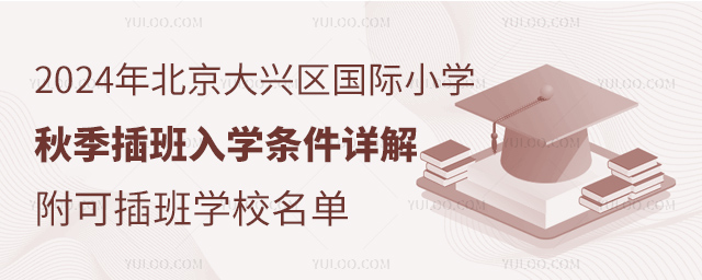 2024年北京大興區(qū)國際小學(xué)秋季插班入學(xué)條件