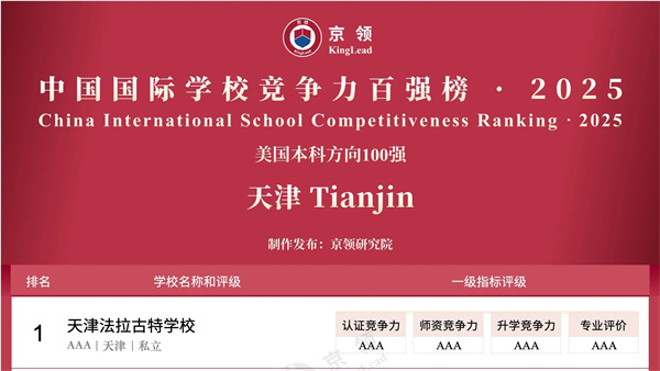 天津法拉古特學(xué)校排名