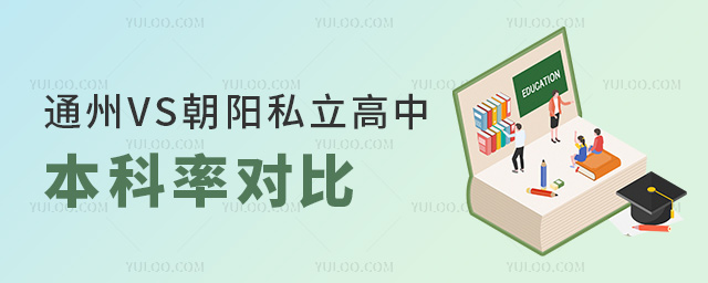 通州VS朝陽私立高中本科率對比