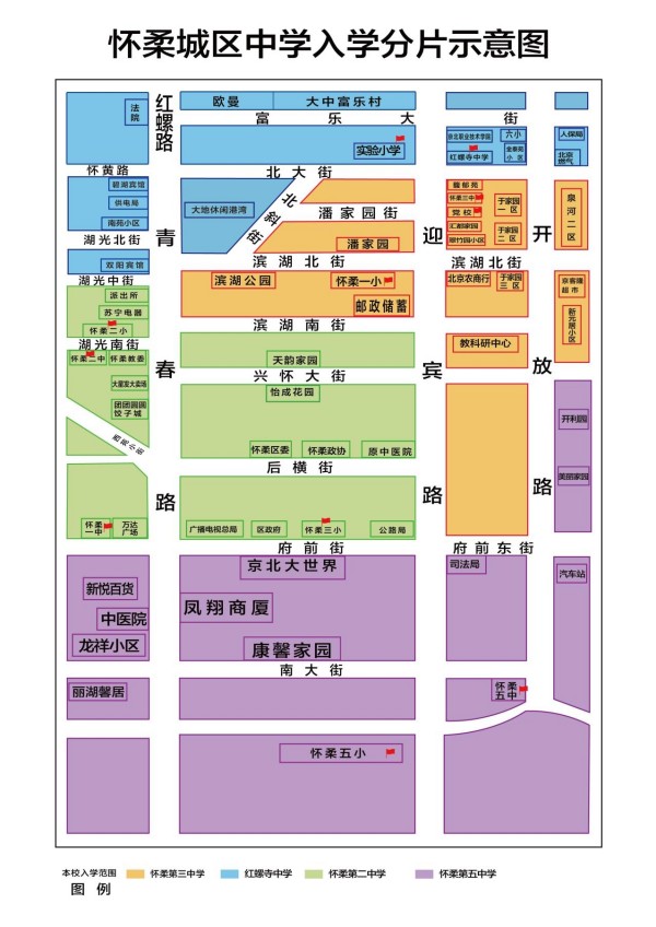 北京懷柔區(qū)初中入學(xué)劃片