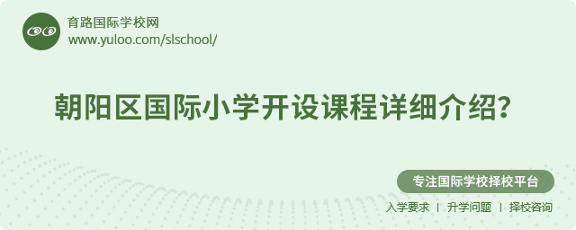 朝陽區(qū)國際小學(xué)開設(shè)課程詳細(xì)介紹