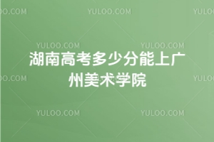 2025年湖南高考多少分能上廣州美術(shù)學(xué)院？附23-24年錄取分?jǐn)?shù)線及位次