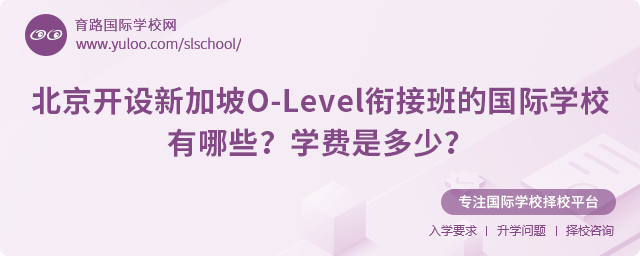 北京開(kāi)設(shè)新加坡O-Level銜接班的國(guó)際學(xué)校