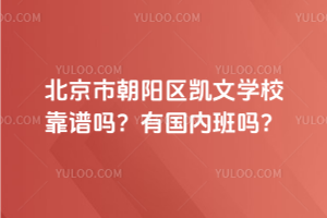 北京市朝陽(yáng)區(qū)凱文學(xué)校靠譜嗎？有國(guó)內(nèi)班嗎？