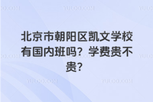 北京市朝陽(yáng)區(qū)凱文學(xué)校有國(guó)內(nèi)班嗎？學(xué)費(fèi)貴不貴？
