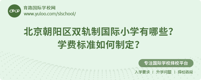 2025年北京朝陽區(qū)雙軌制國際小學(xué)有哪些