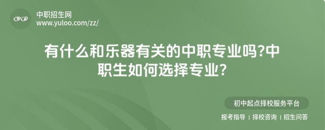 有什么和樂器有關(guān)的中職專業(yè)嗎?中職生如何選擇專業(yè)?