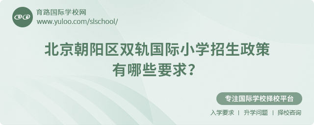 2025年北京朝陽區(qū)雙軌國際小學招生政策