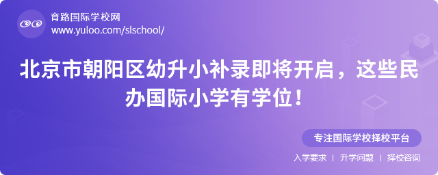 朝陽區(qū)幼升小補(bǔ)錄國際小學(xué)名單