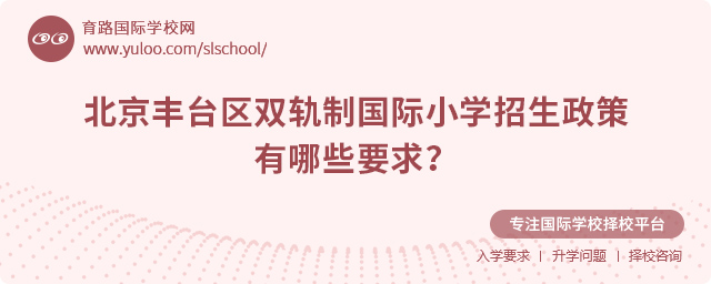 2025年北京豐臺區(qū)雙軌制國際小學(xué)招生政策