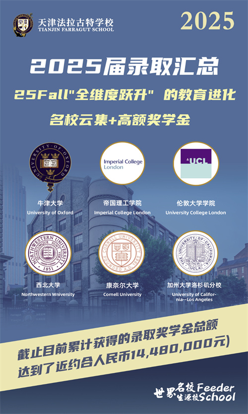 天津法拉古特學(xué)校錄取