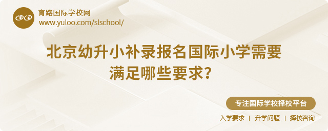 2025年北京幼升小補(bǔ)錄報(bào)名國(guó)際小學(xué)要求