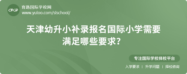 2025年天津幼升小補(bǔ)錄報名國際小學(xué)要求