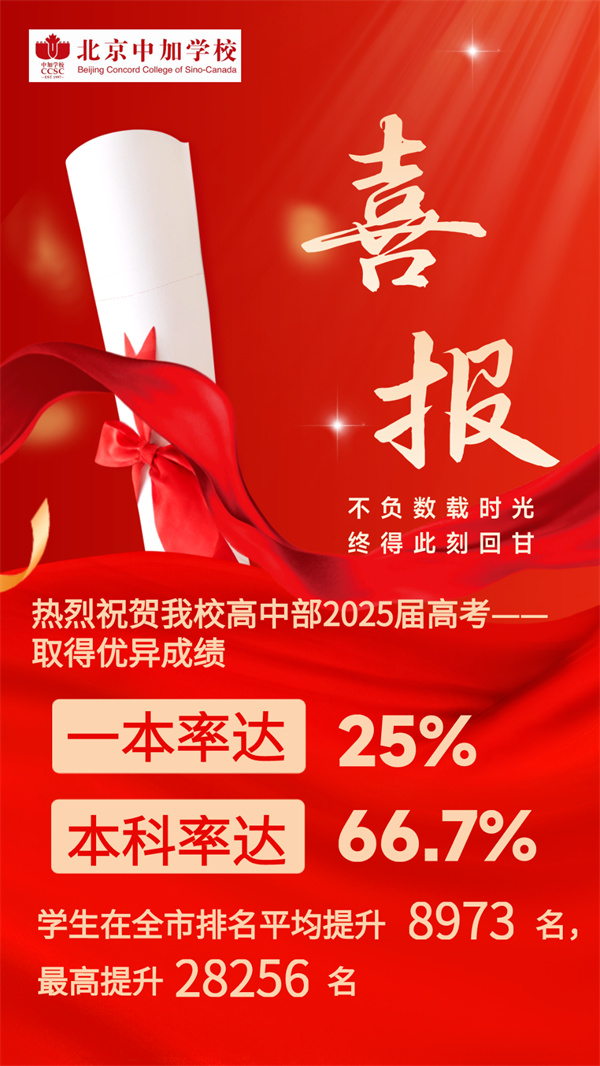 北京中加學(xué)校中招補(bǔ)錄