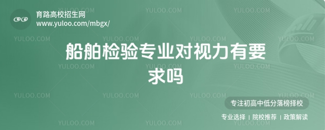 船舶檢驗專業(yè)對視力有要求嗎?