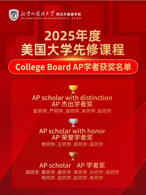 北外同文美高成績(jī)