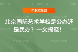 北京國際藝術(shù)學校是公辦還是民辦？一文揭曉！