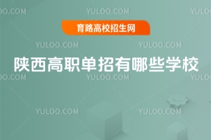 2025年陜西高職單招有哪些學(xué)校?