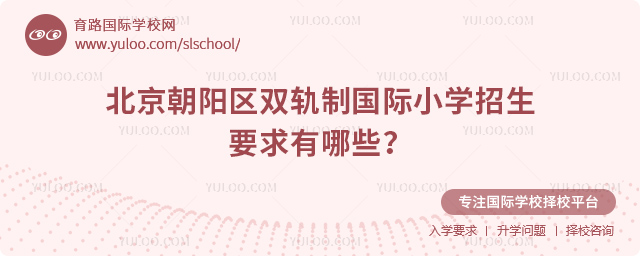 2025年北京朝陽區(qū)雙軌制國際小學(xué)招生要求