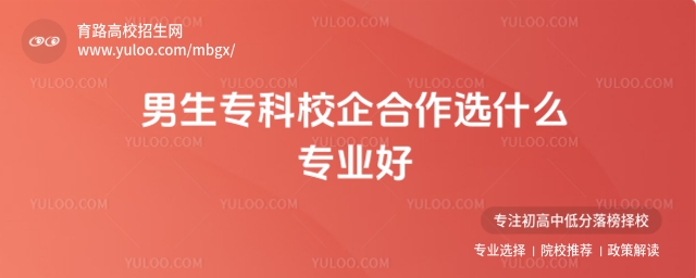 男生專科校企合作選什么專業(yè)好?