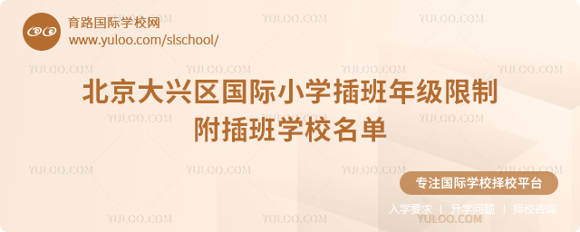 2025-2026第一學期北京大興區(qū)國際小學插班年級限制