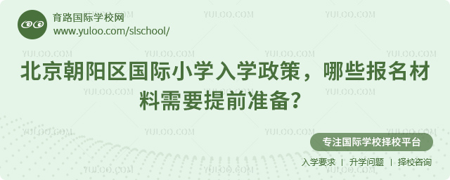 2026年北京朝陽(yáng)區(qū)國(guó)際小學(xué)入學(xué)政策